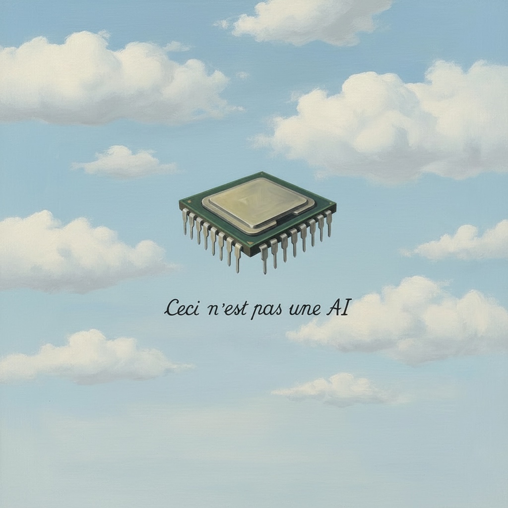 Ceci n’est pas une AI — surreal chip artwork
