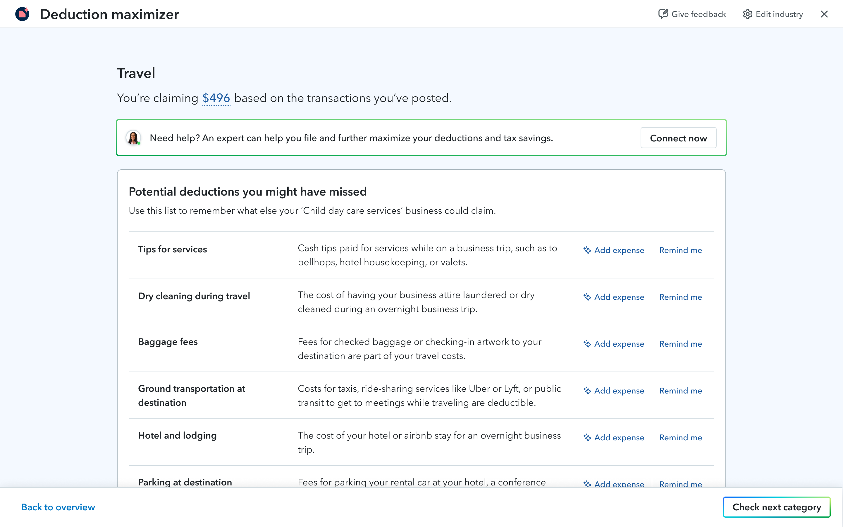 Top-3 deduction examples on the first screen